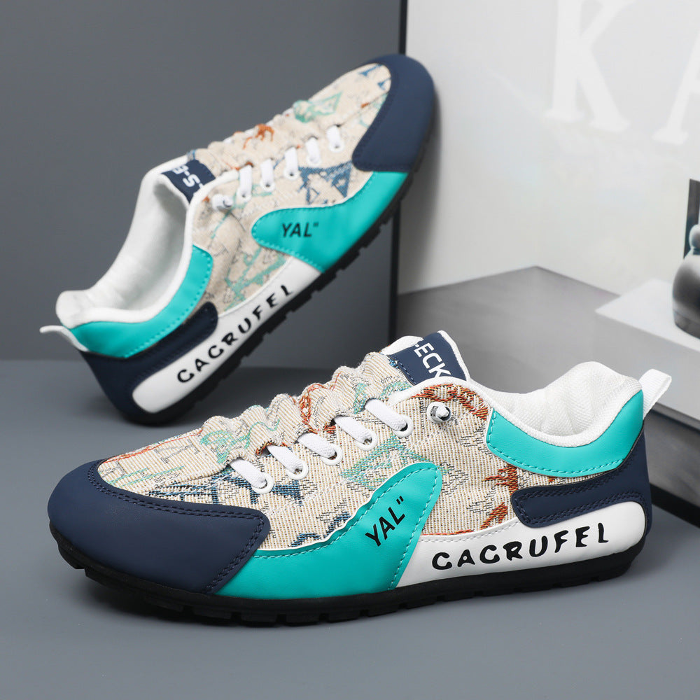 Damen Sportliche Sneakers mit kunstvollem Obermaterial und rutschfester Sohle EB