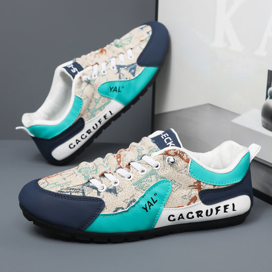 Damen Sportliche Sneakers mit kunstvollem Obermaterial und rutschfester Sohle EB