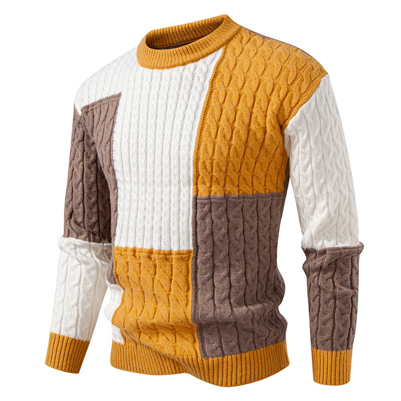 Herren modischer Strickpullover mit einzigartigem Muster und hohem Tragekomfort EB