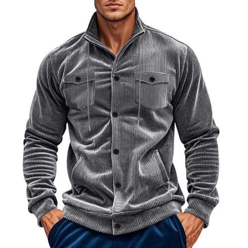 Herren cordjacke mit praktischen Brusttaschen EB