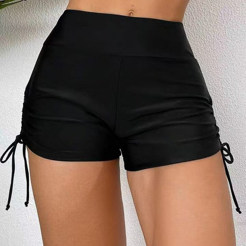 Damen Sportliche Badeshorts mit verstellbaren Seitenschnürungen EB