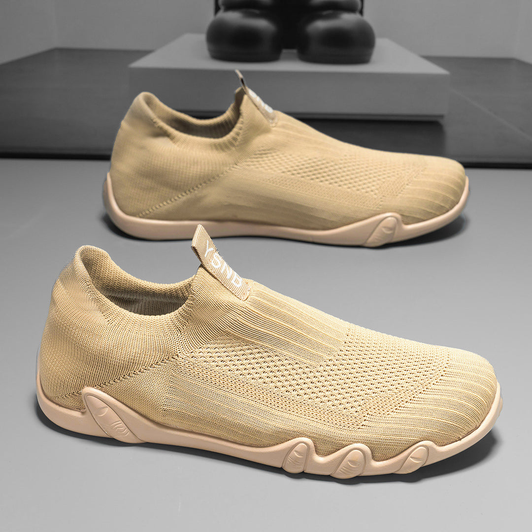 Damen Sportliche Freizeitschuhe mit flexiblem Strickoberteil und rutschfester Sohle EB
