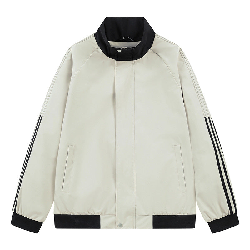 Damen sportliche Übergangsjacke mit hohem Kragen und seitlichen Eingrifftaschen EB