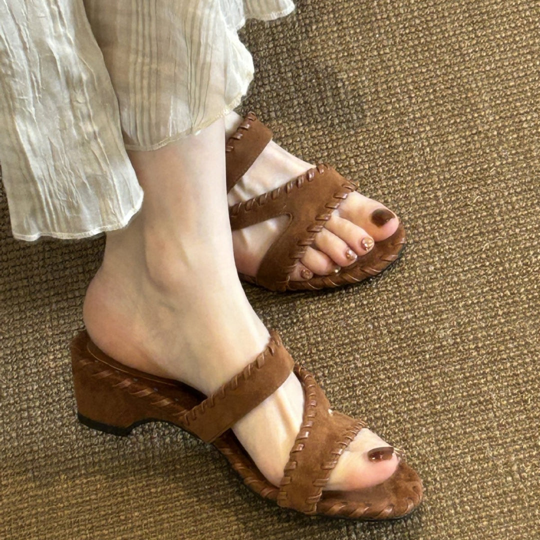 Damen Tra spezielle Sandalen mit geflochtenem Riemendesign EB
