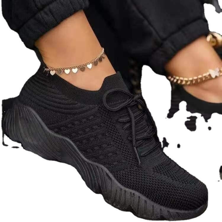 Damen atmungsaktive Sportschuhe mit flexiblem Mesh-Obermaterial und rutschfester Sohle EB