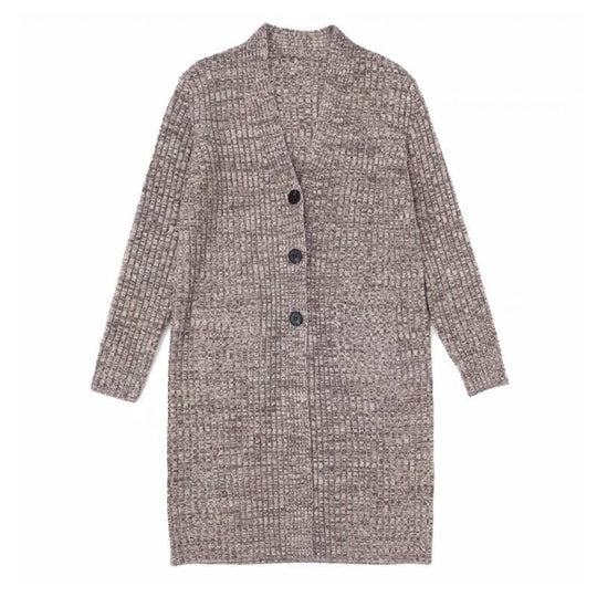 Damen Strickjacke mit durchgehendem Knopfverschluss und lässigem Schnitt EB