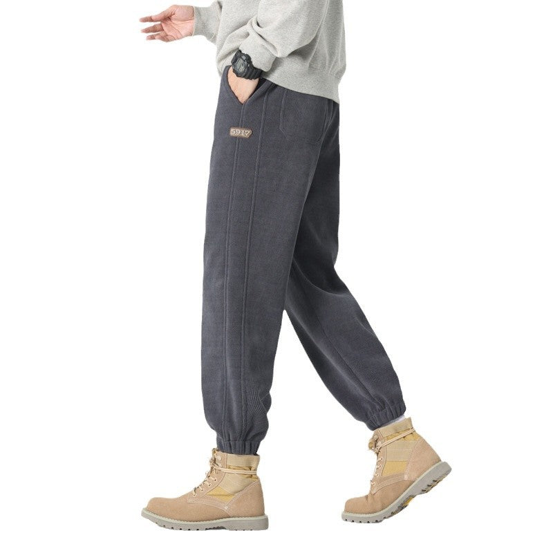 Herren komfortable Sweat-Jogginghose mit elastischem Kordelzug, vorgeformten Nähten und gerippten Bündchen EB