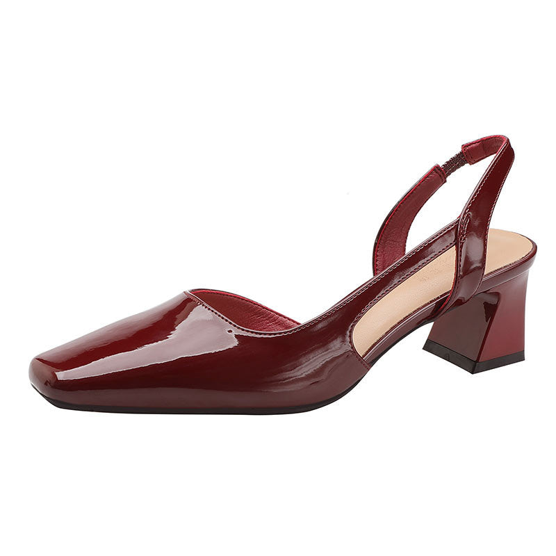 Damen Slingback-Pumps mit modernem Design und bequemem Blockabsatz EB