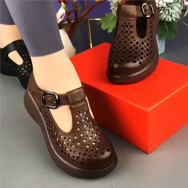 Damen Atmungsaktive Clogs mit verstellbarem Riemen und rutschfester Sohle EB