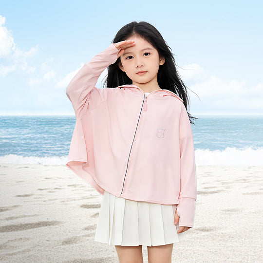 Kinder UV-Schutzjacke mit Kapuze und atmungsaktivem Material EB