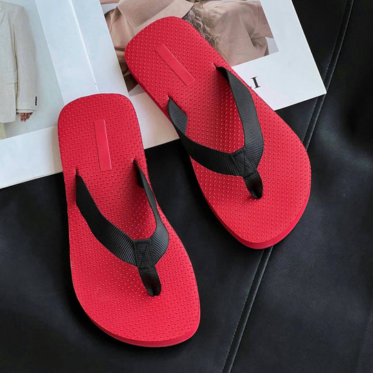 Damen Bequeme Zehentrenner-Sandalen mit rutschfester Sohle EB