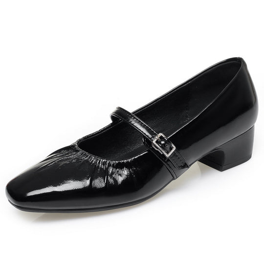 Damen Slingpumps mit elastischem Rüschendesign EB