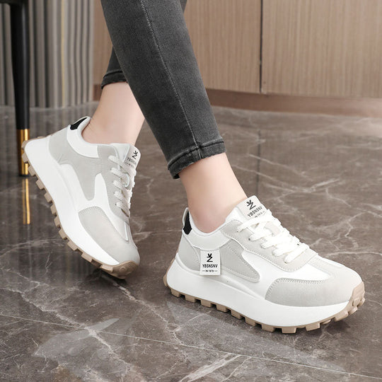 Damen Sportliche Chunky Sneakers mit dämpfender Laufsohle und strapazierfähigem Obermaterial EB