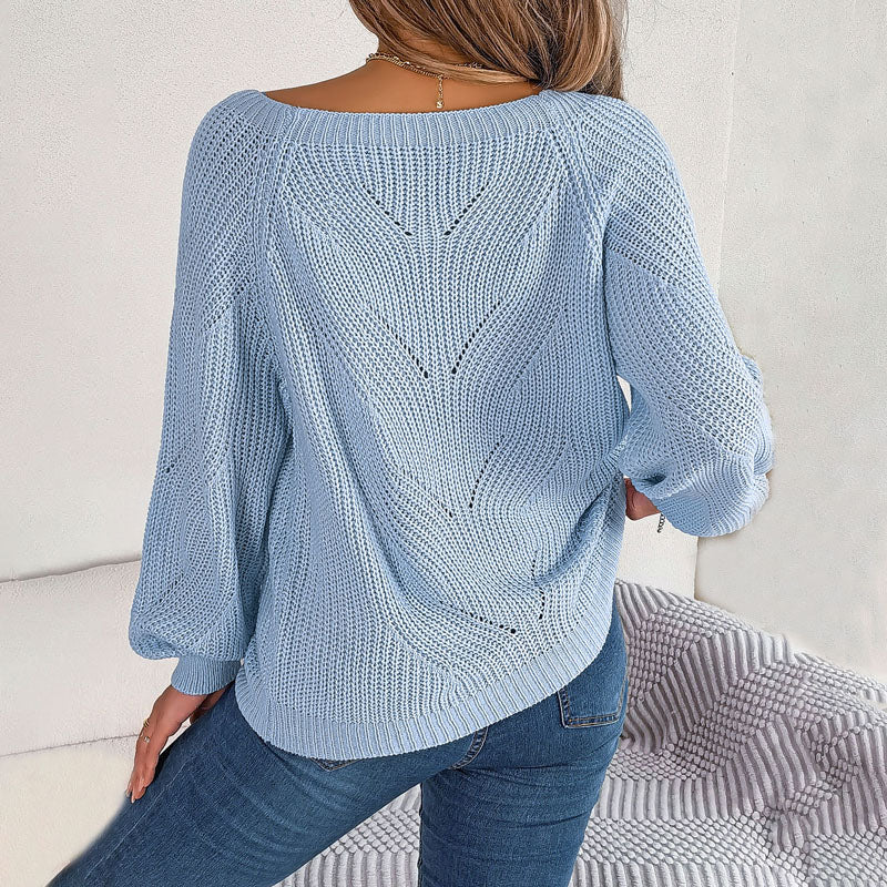 EB | Strickpullover mit Knopfdetails Acryl/baumwolle Lockere Passform