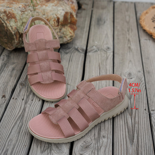 Damen Sportliche Komfort-Sandalen mit verstellbarem Riemen EB