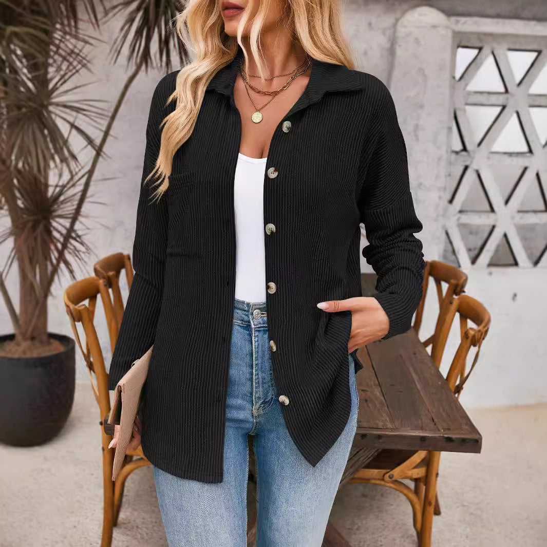 Damen lässige und elegante Strickjacke EB