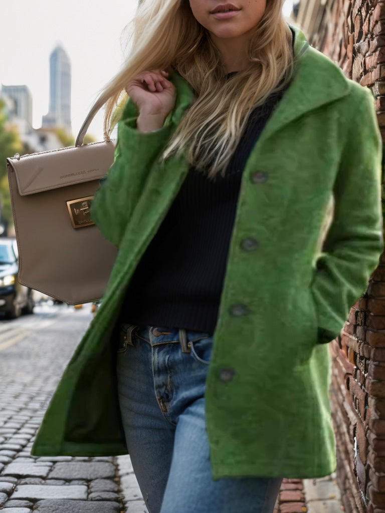 Damen Modellierter Trendmantel EB
