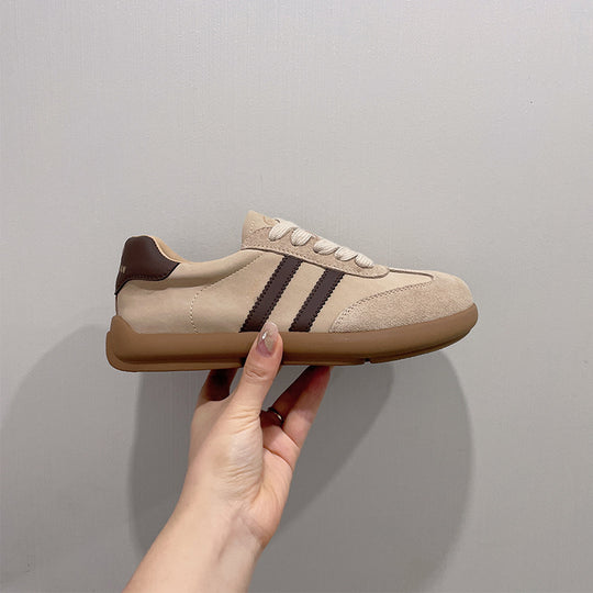 Damen Sportliche Sneaker aus hochwertigem Wildleder mit atmungsaktiver Konstruktion EB