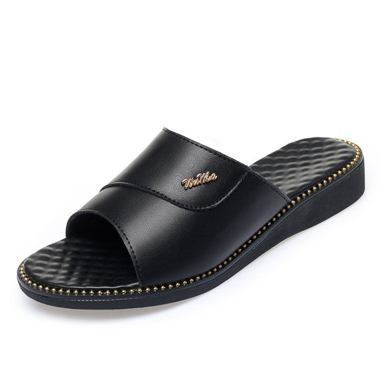Damen Komfortable und stilvolle Slipper mit ergonomischem Fußbett EB