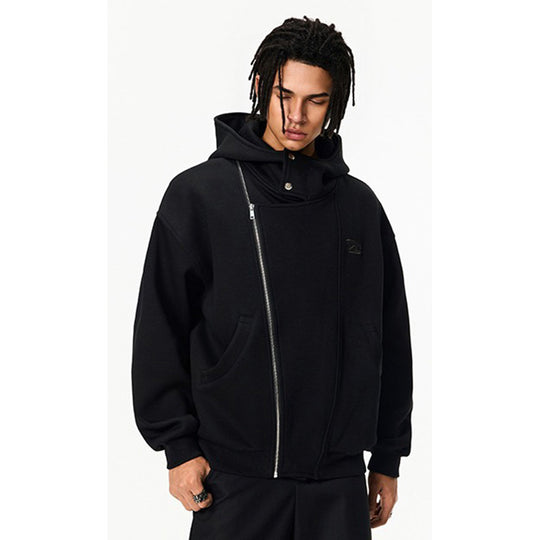 Damen Kapuzenpullover mit asymmetrischem Reißverschluss und komfortabler Passform EB