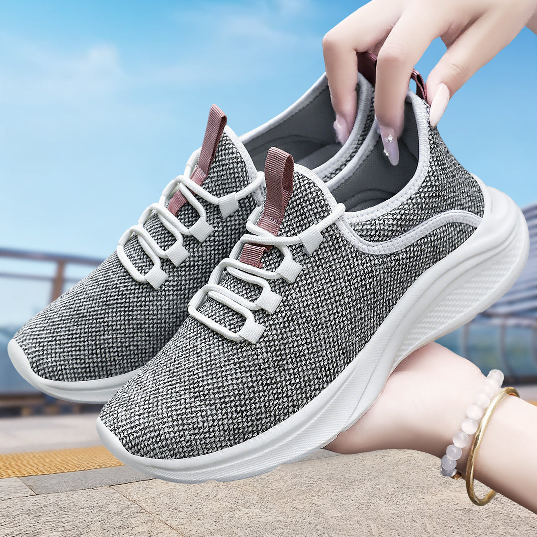 Damen Atmungsaktive Wellness-Sneaker mit flexiblem Strickoberteil EB