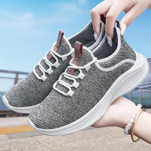 Damen Atmungsaktive Wellness-Sneaker mit flexiblem Strickoberteil EB
