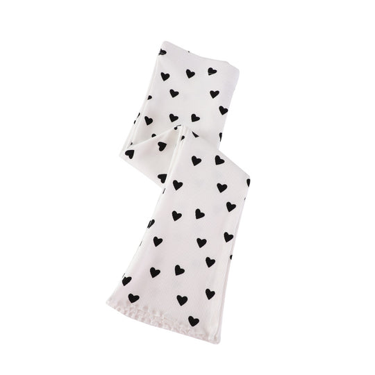 Mädchen Leggings mit herzförmigem Muster EB