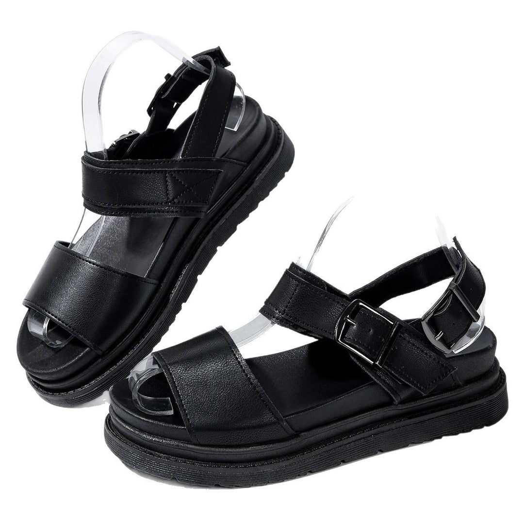 Damen Trendige Komfort-Sandalen mit verstellbarem Riemen und rutschfester Sohle EB