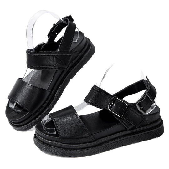 Damen Trendige Komfort-Sandalen mit verstellbarem Riemen und rutschfester Sohle EB