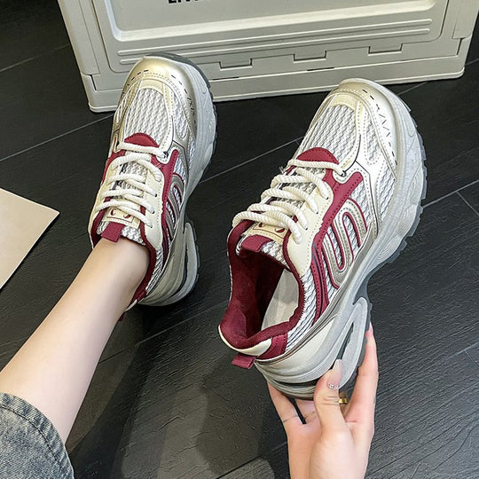 Damen Sportliche Sneakers mit atmungsaktivem Obermaterial und dämpfender Sohle EB