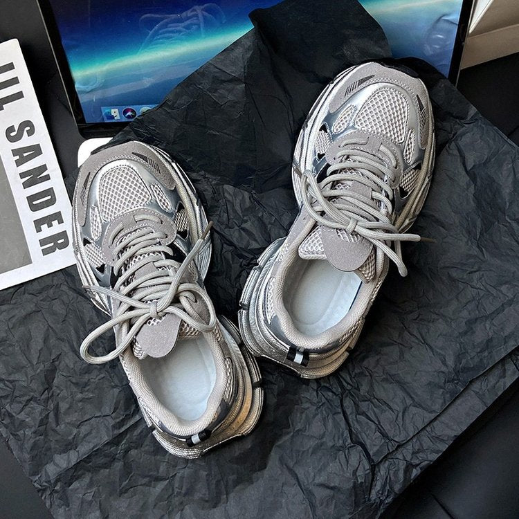 Damen Lauf- und Freizeitsneaker mit atmungsaktivem Obermaterial und gepolsterter Sohle EB