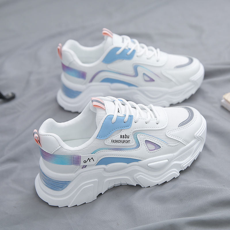 Damen Sportliche Sneakers mit atmungsaktivem Obermaterial und gepolsterter Sohle EB