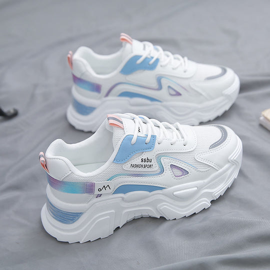 Damen Sportliche Sneakers mit atmungsaktivem Obermaterial und gepolsterter Sohle EB