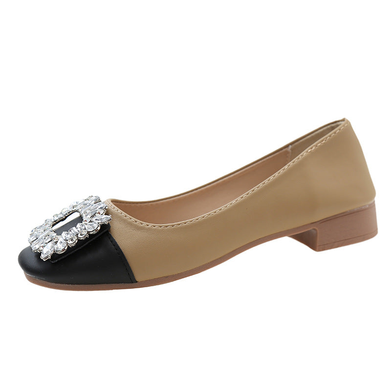 Damen Elegante Ballerinas mit funkelndem Schmuckdetail EB