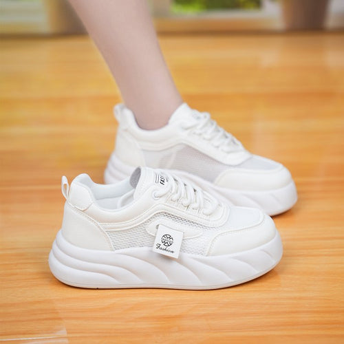 Damen Sportliche Sneaker mit atmungsaktiver Mesh-Oberfläche und dämpfendem Sohlenprofil EB