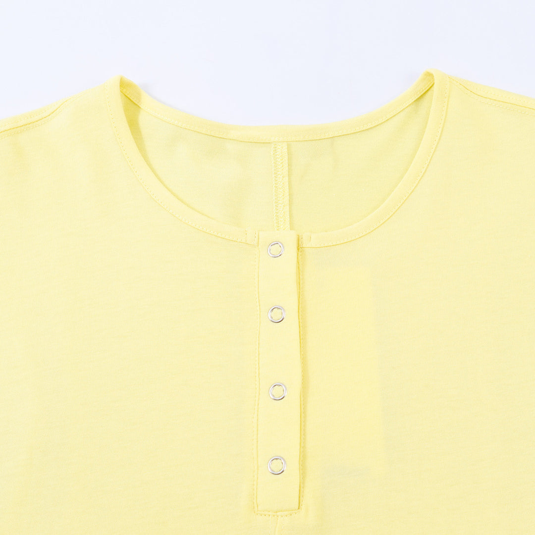 Damen Baumwolle Maxikleid mit langen Ärmeln EB