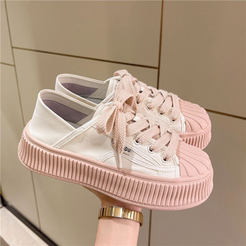 Damen modische Sneakers mit komfortablem Sohlenrand und stylischen Details EB