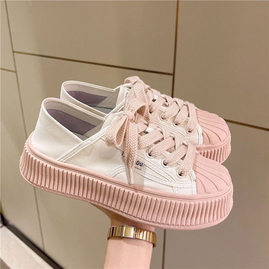 Damen modische Sneakers mit komfortablem Sohlenrand und stylischen Details EB