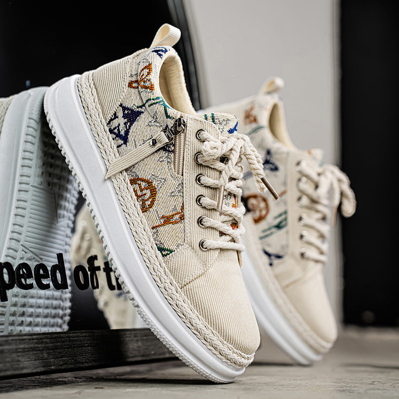 Damen Sportliche Sneaker mit einzigartigem grafischem Muster und dämpfender Sohle EB