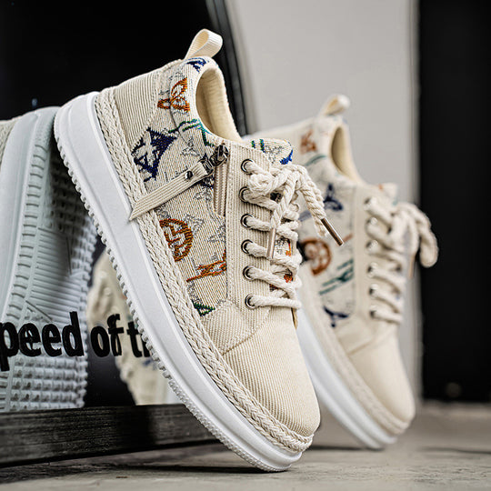 Damen Sportliche Sneaker mit einzigartigem grafischem Muster und dämpfender Sohle EB