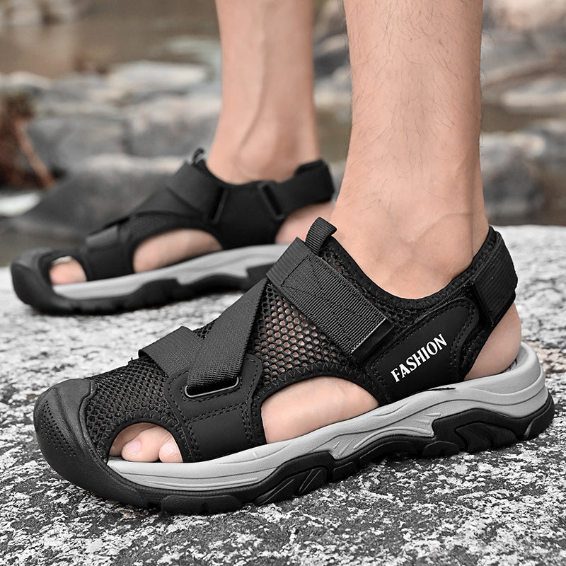 Damen Atmungsaktive Sport-Sandalen mit rutschfester Sohle und verstellbaren Riemen EB