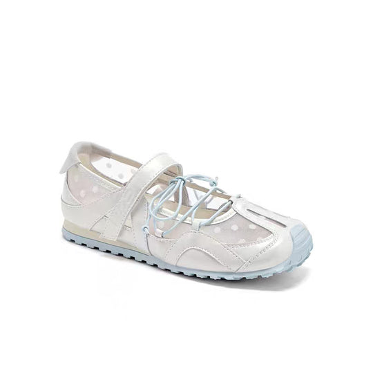 Damen Freizeitschuhe mit atmungsaktivem Netzdesign und verstellbarem Klettverschluss EB