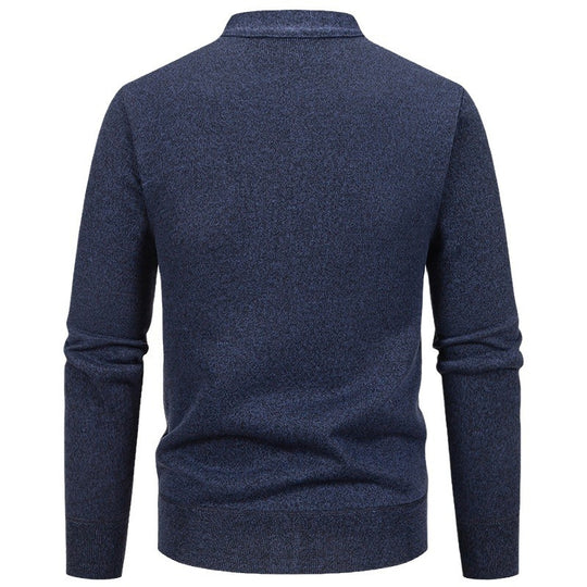 Herren klassische Strickjacke mit strukturiertem Design und praktischen Taschen EB