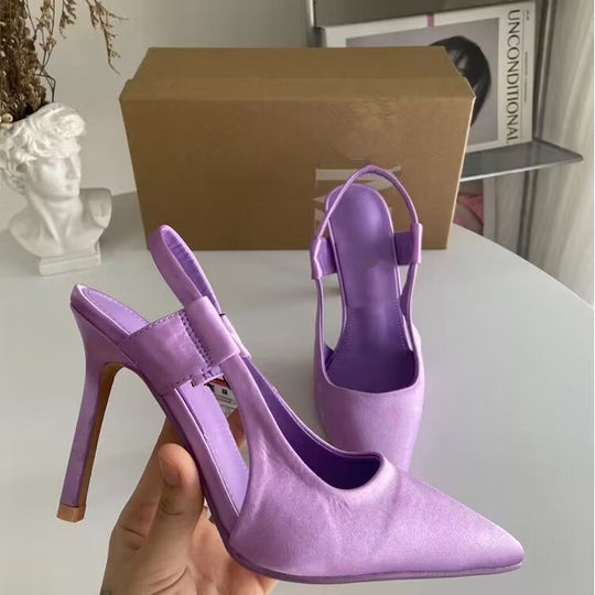 Damen Elegante Slingback-Pumps mit modischem Schnitt und hohem Absatz EB