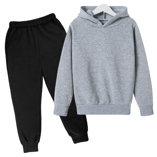 Unisex nan komfortables Hoodie und Jogger Set aus French Terry mit elastischem Bund und Rippbündchen EB
