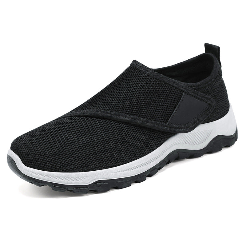 Damen nan atmungsaktive Slip-On Sneaker mit Klettverschluss und gedämpfter EVA-Zwischensohle EB
