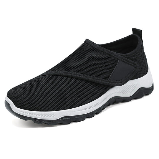 Damen nan atmungsaktive Slip-On Sneaker mit Klettverschluss und gedämpfter EVA-Zwischensohle EB