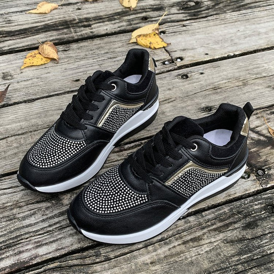 Damen Sportliche Sneakers mit atmungsaktiver Mesh-Oberfläche und dämpfender Sohle EB