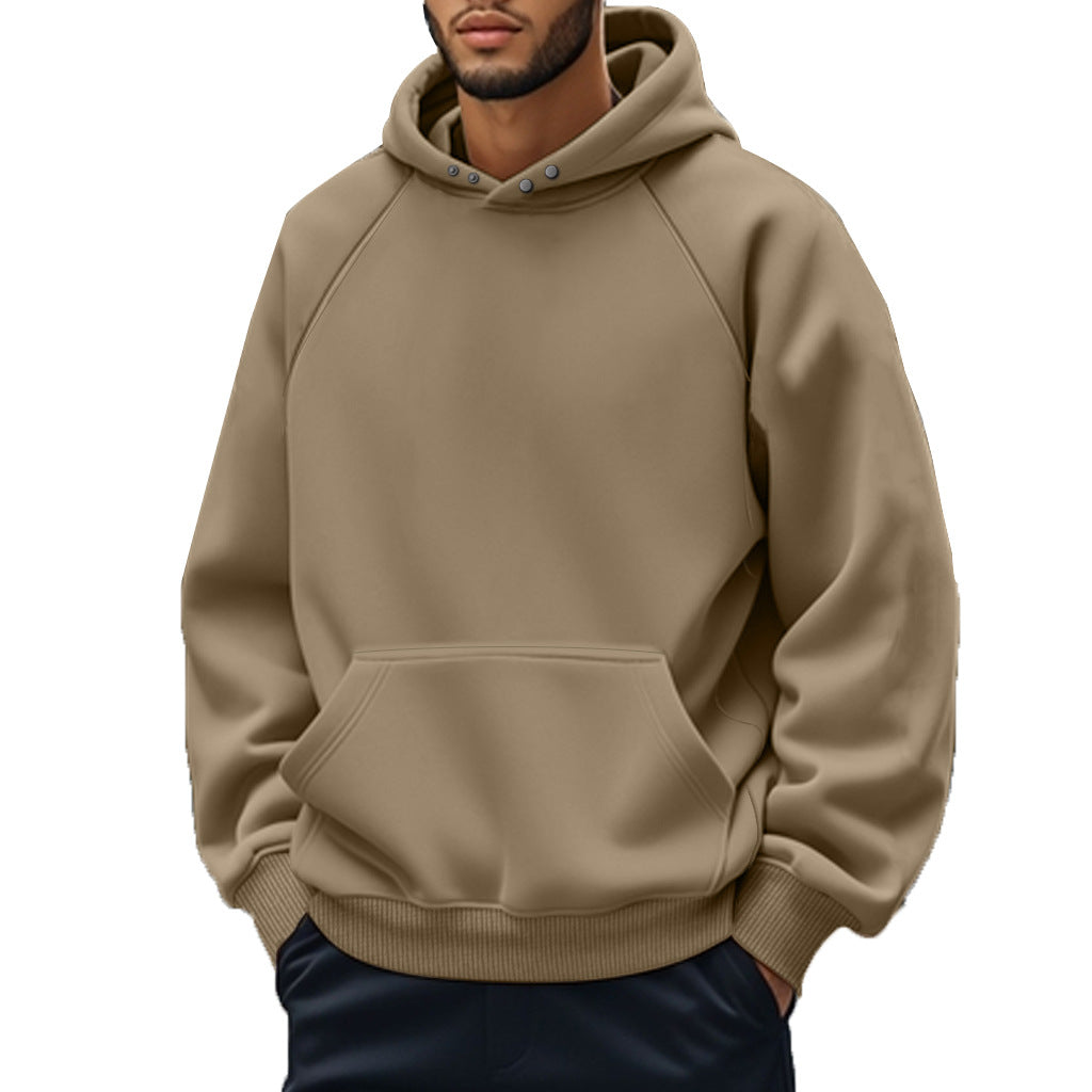Herren lässiger Kapuzenpullover mit Raglanärmeln EB