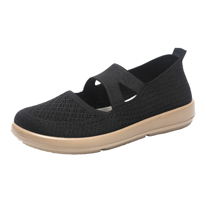 Damen Bequeme Slip-On City-Sneaker mit atmungsaktivem Obermaterial EB